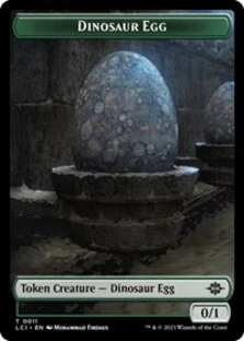 (image for) Dinosaur Egg // Dinosaur (0010) Double-Sided Token