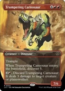 (image for) Trumpeting Carnosaur (Borderless) (Foil)