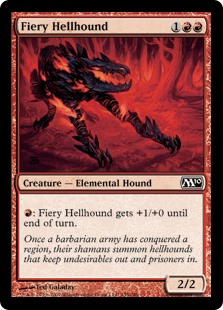 (image for) Fiery Hellhound (Foil)