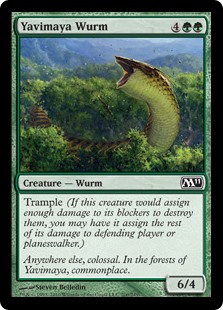 (image for) Yavimaya Wurm (Foil)