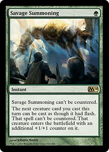 (image for) Savage Summoning (Foil)
