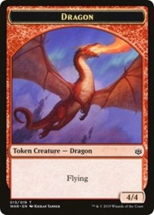 (image for) Dragon // Spirit Double-sided Token (Challenger 2020)