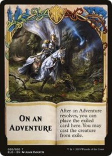 (image for) On An Adventure // Spirit Double-sided Token (Challenger 2020)