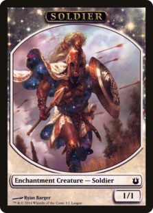 (image for) Soldier Token - Born of the Gods (League)