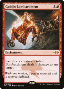 (image for) Goblin Bombardment (Foil Etched)
