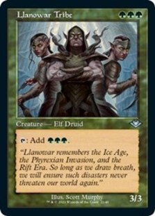 (image for) Llanowar Tribe (Retro Frame)