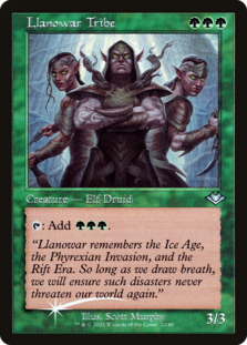 (image for) Llanowar Tribe (Retro Frame) (Foil Etched)