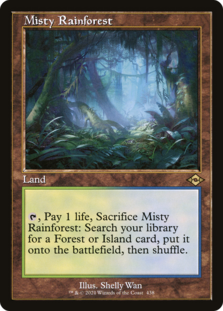 (image for) Misty Rainforest (Retro Frame) (Foil Etched)