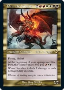 (image for) Piru, the Volatile (Retro Frame) (Foil Etched)