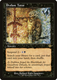 (image for) Profane Tutor (Retro Frame) (Foil Etched)