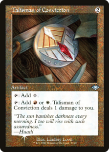 (image for) Talisman of Conviction (Retro Frame) (Foil Etched)