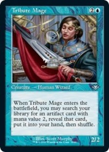 (image for) Tribute Mage (Retro Frame) (Foil Etched)
