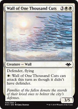 (image for) Wall of One Thousand Cuts (Foil)