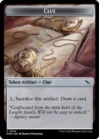 (image for) Clue (0018) // A 0045 Double-Sided Token