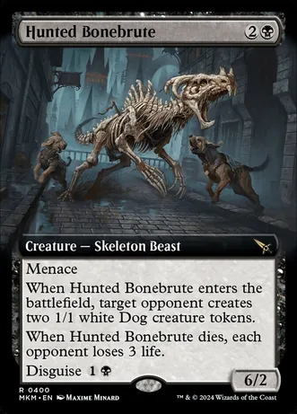 (image for) Hunted Bonebrute (Extended Art) (Foil)