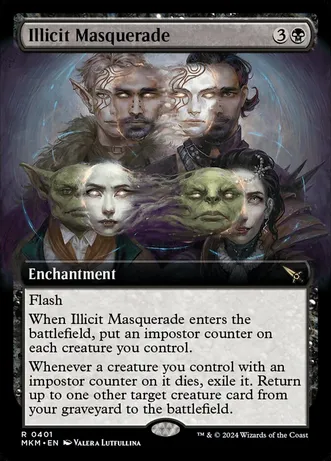 (image for) Illicit Masquerade (Extended Art) (Foil)