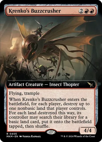 (image for) Krenko's Buzzcrusher (Extended Art) (Foil)