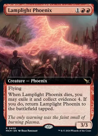 (image for) Lamplight Phoenix (Extended Art) (Foil)