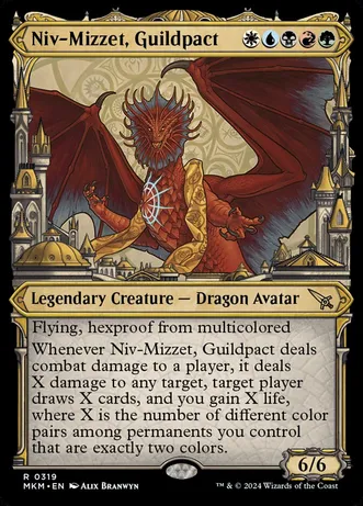 (image for) Niv-Mizzet, Guildpact (Showcase) (319) (Foil)