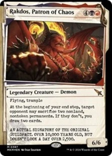 (image for) Rakdos, Patron of Chaos (Showcase) (Invisible Ink) (Foil)