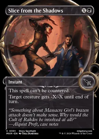 (image for) Slice from the Shadows (Showcase) (Foil)