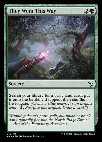 (image for) They Went This Way (Foil)