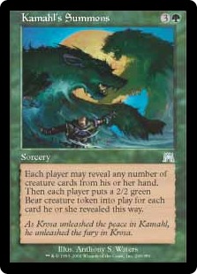 (image for) Kamahl's Summons