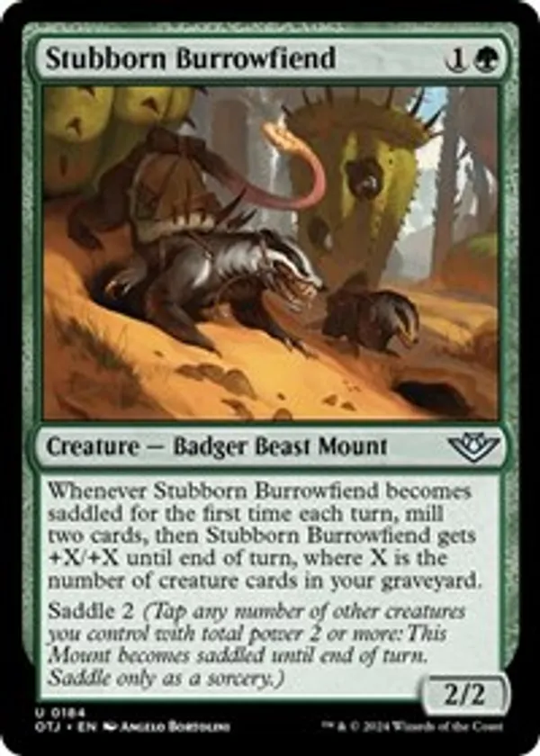(image for) Stubborn Burrowfiend (Foil)