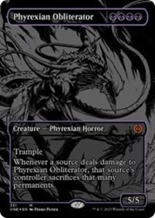 (image for) Phyrexian Obliterator (Oil Slick Raised Card) (Foil)