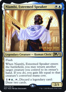 (image for) Niambi, Esteemed Speaker