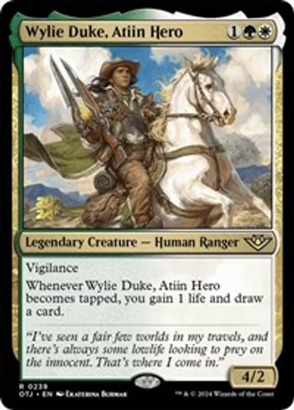 (image for) Wylie Duke, Atiin Hero