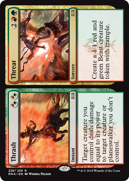 (image for) Thrash // Threat (Foil)
