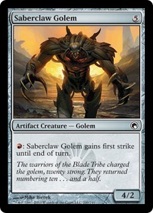 (image for) Saberclaw Golem (Foil)