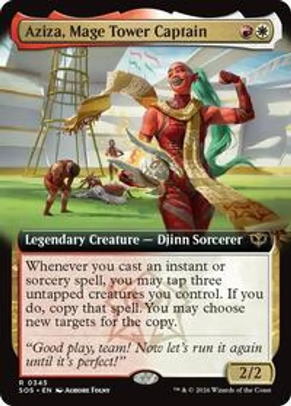 (image for) Aziza, Mage Tower Captain (Extended Art)