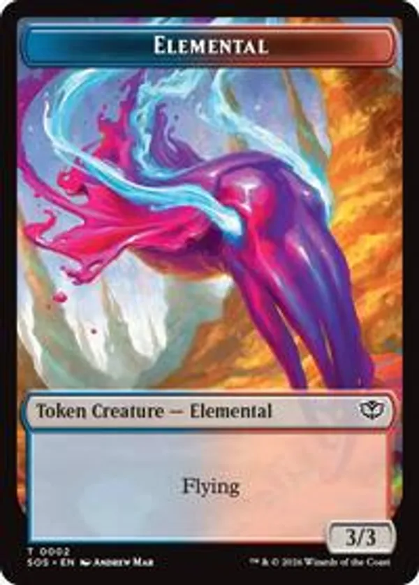 (image for) Elemental (0002) // Treasure Double-Sided Token