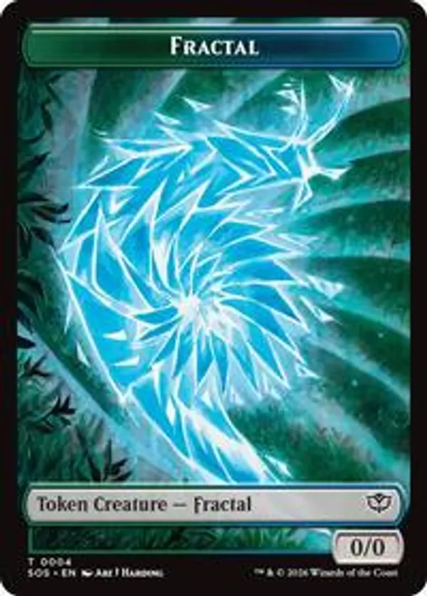 (image for) Fractal (0004) // Pest (0008) Double-Sided Token