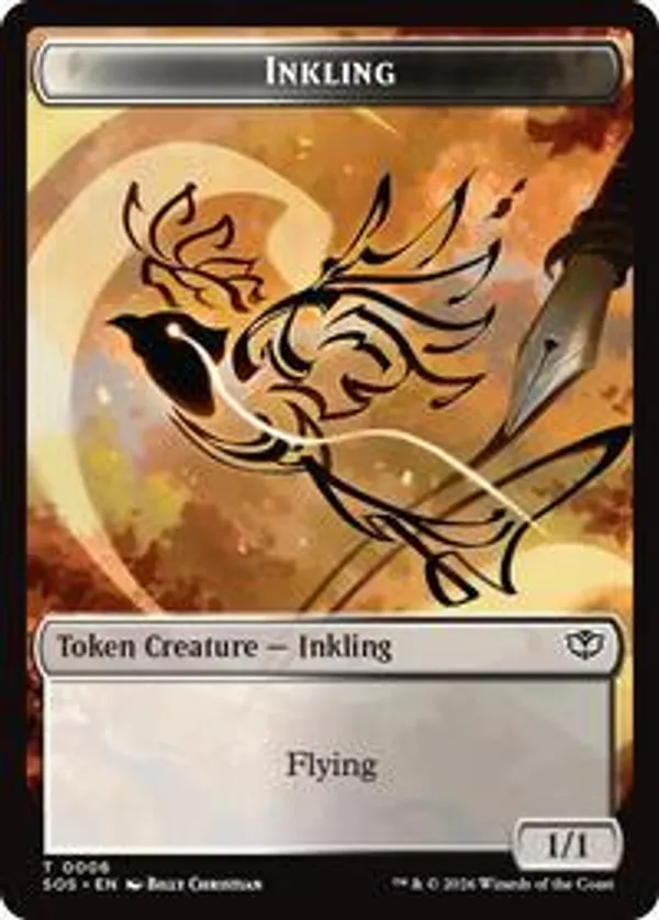 (image for) Inkling (0006) // Spirit (0010) Double-Sided Token