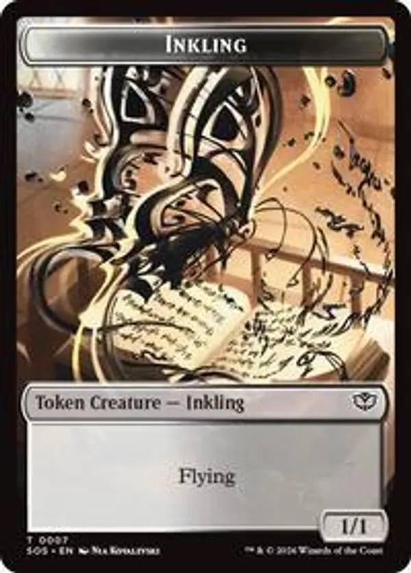 (image for) Inkling (0007) // Spirit (0011) Double-Sided Token