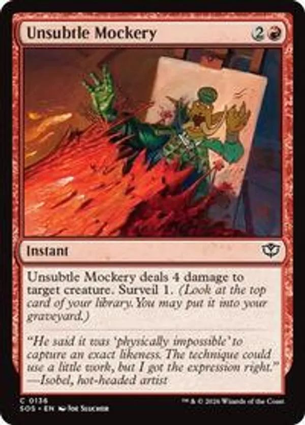 (image for) Unsubtle Mockery