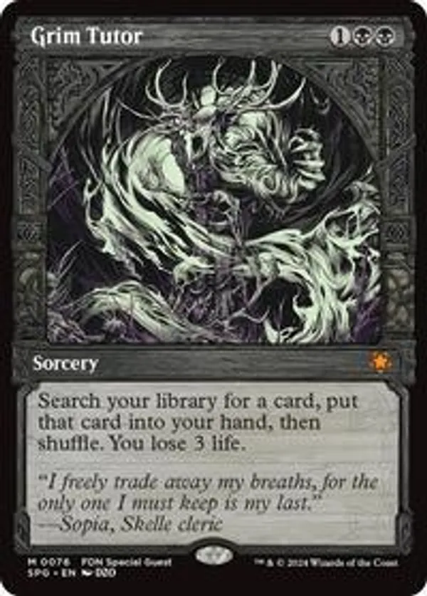 (image for) Grim Tutor (Showcase)