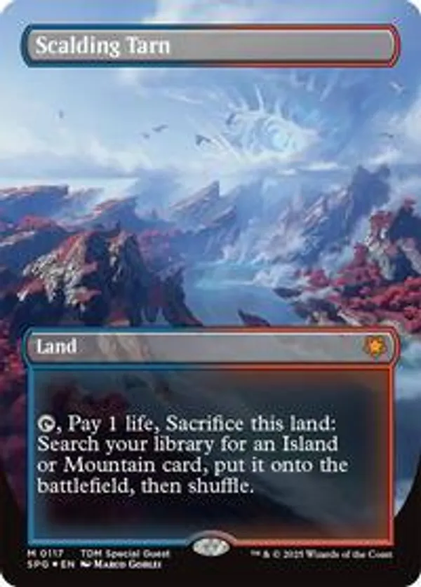 (image for) Scalding Tarn (Borderless) (Dragonscale Foil)