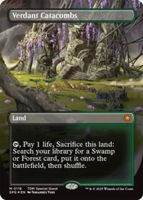 (image for) Verdant Catacombs (Borderless) (Dragonscale Foil)