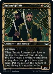 (image for) Brazen Upstart (Gilded Foil) (Foil)