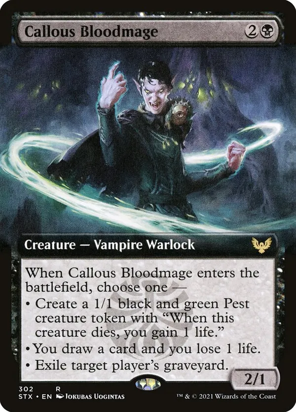 (image for) Callous Bloodmage (Extended Art) (Foil)