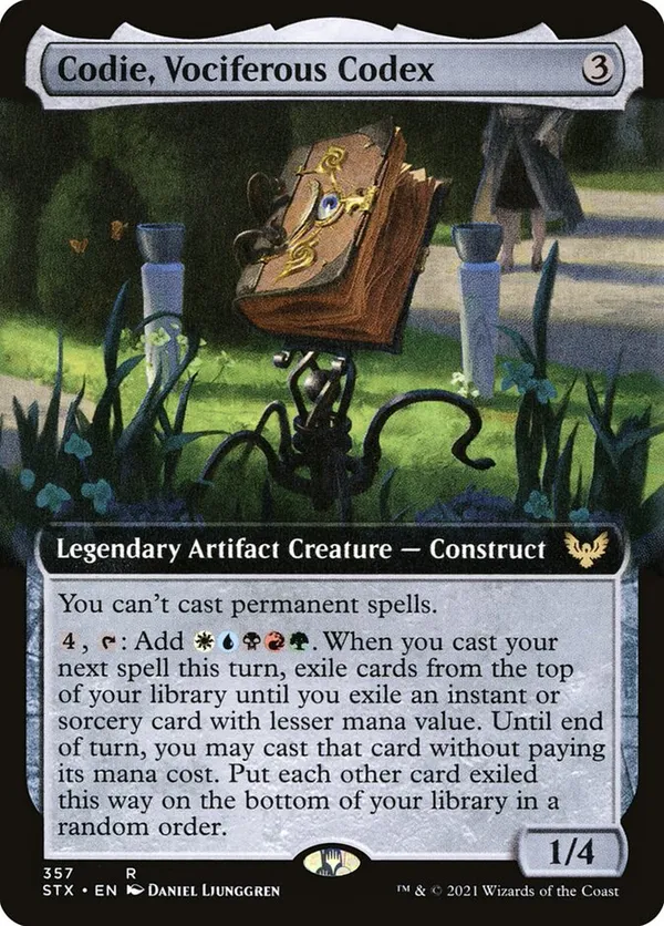 (image for) Codie, Vociferous Codex (Extended Art) (Foil)