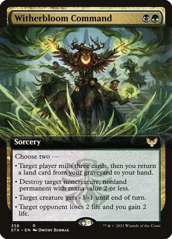 (image for) Witherbloom Command (Extended Art) (Foil)