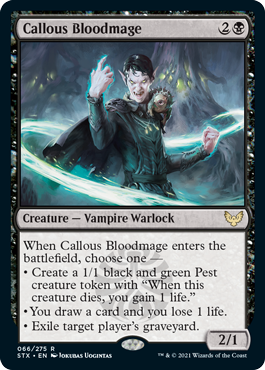 (image for) Callous Bloodmage (Foil)