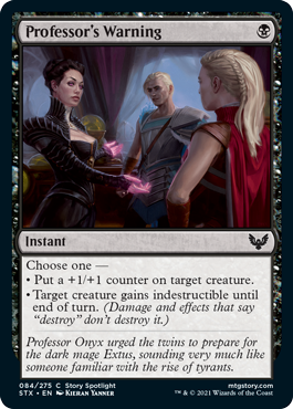 (image for) Professor's Warning (Foil)