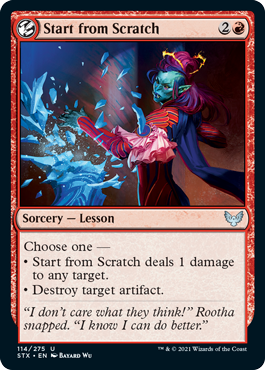 (image for) Start from Scratch (Foil)