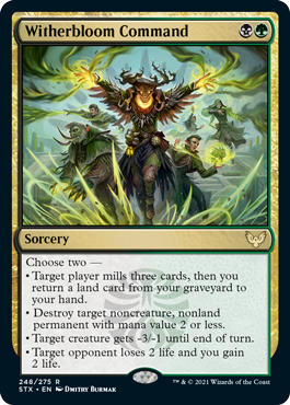 (image for) Witherbloom Command (Foil)